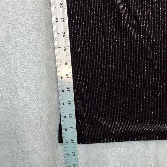 Wild Fable Dress Womens Medium Black Tank Metallic Sleeveless Round Neck Strap - Picture 4 of 9